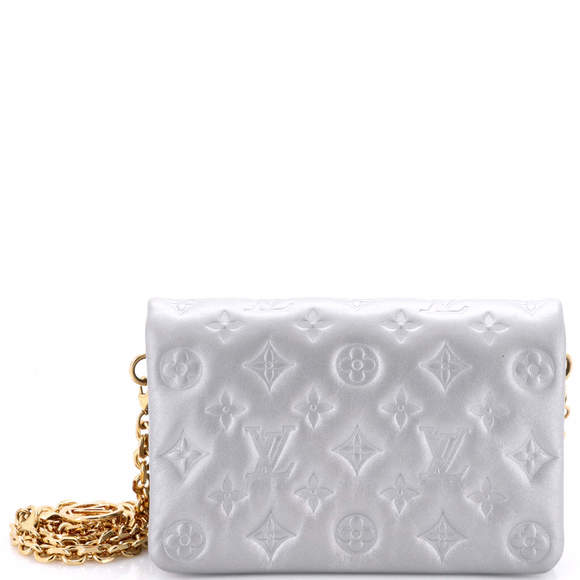 Louis Vuitton Coussin Pochette Monogram Embossed Lambskin - Picture 1 of 6